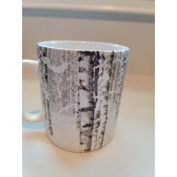 Robert Stanley Coffee Tea Mug Christmas Winter Scene Christmas Porcelain White - Picture 3 of 8